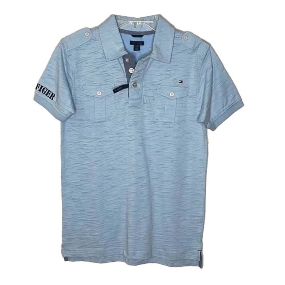 ❤️ 🆕 TOMMY HILFIGER Boys Polo Size L